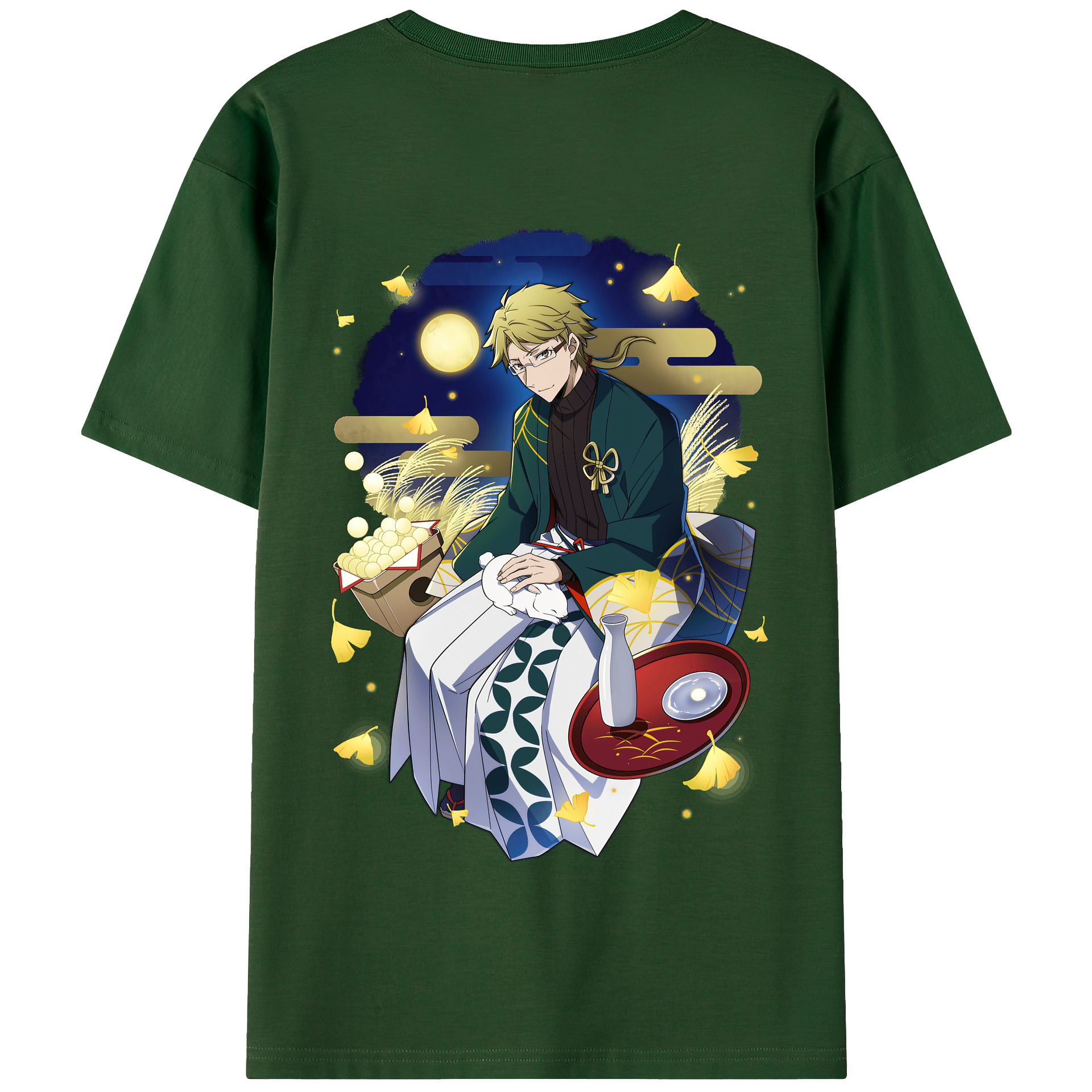 （画像用） 文豪ストレイドッグス Bungo Stray Dogs 綿100％半袖Tシャツ（背面プリント）